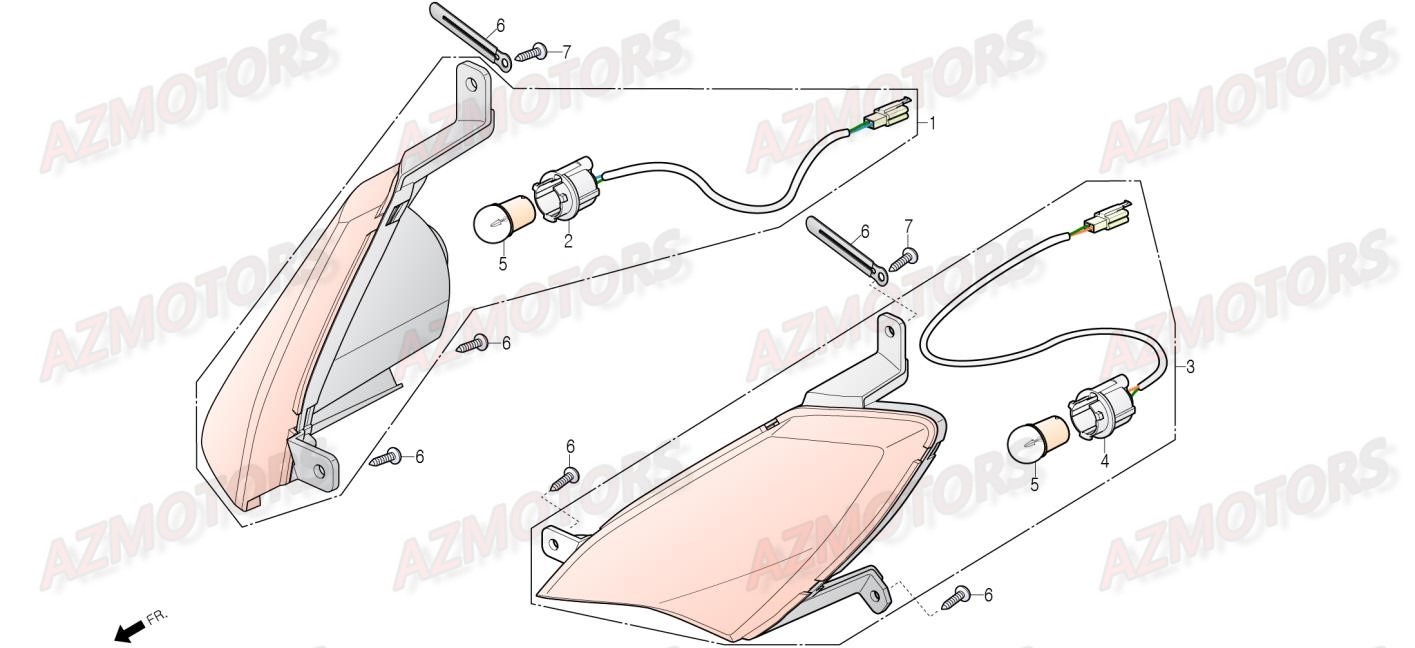 Clignotants DAELIM Pieces Scooter DAELIM Steezer 125cc CBS
