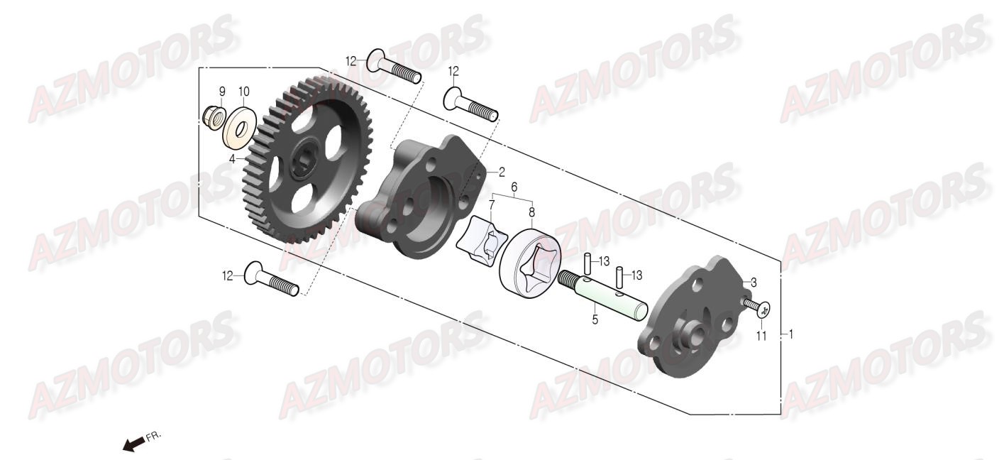 Pompe A Huile DAELIM Pieces Scooter DAELIM Steezer 125cc CBS