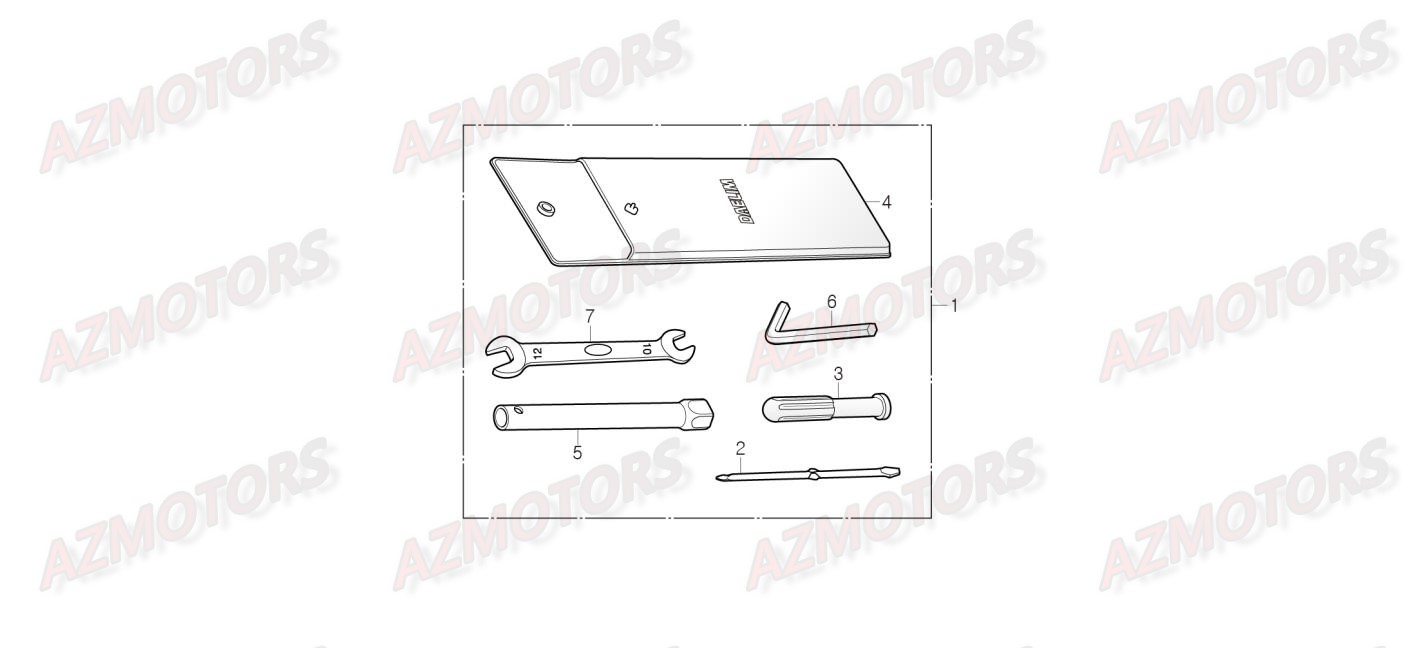 Trousse A Outils DAELIM Pieces Scooter DAELIM Steezer 125cc CBS