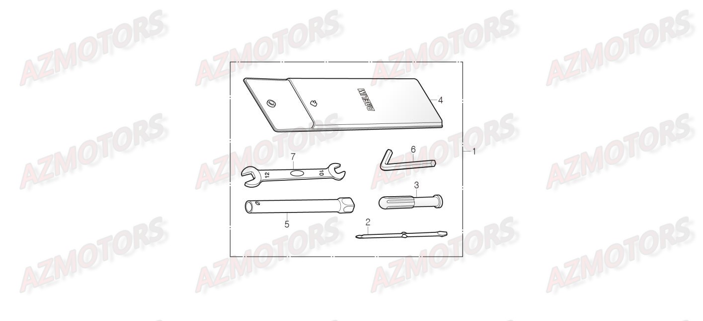 TROUSSE A OUTILS DAELIM STEEZER 125