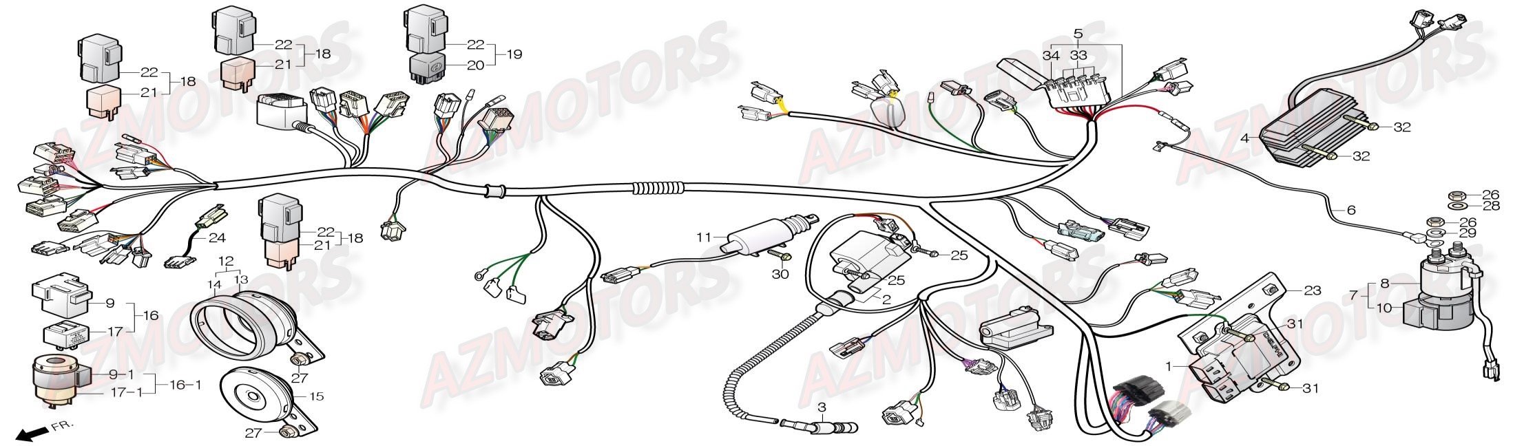 Cadre Et Chassis DAELIM Pieces Scooter DAELIM Steezer S 125 CBS (2016)