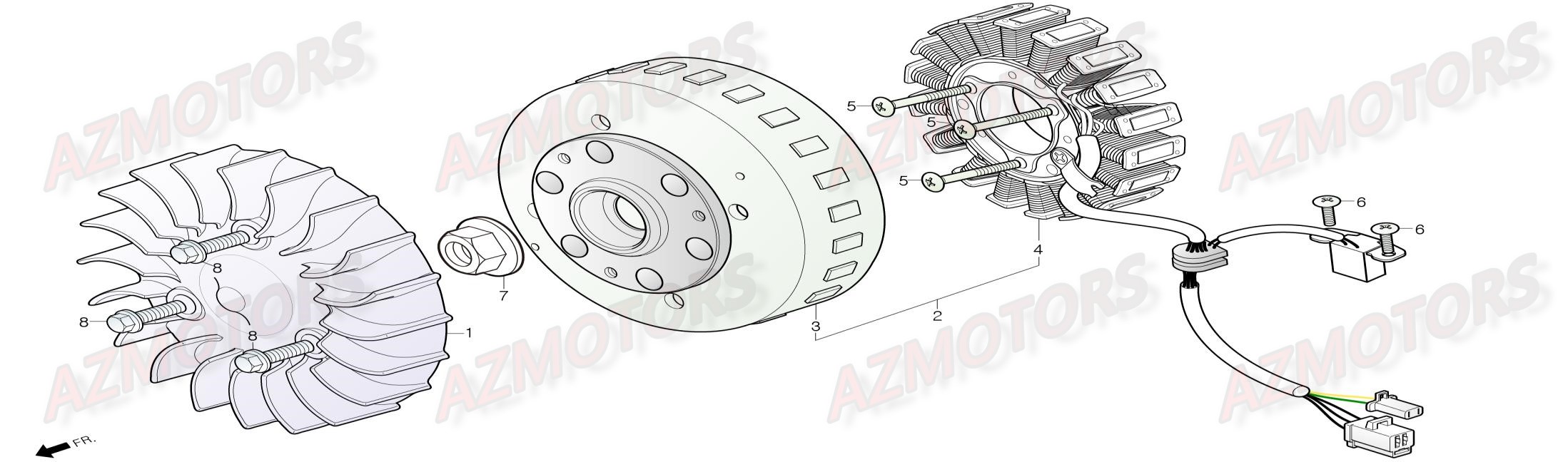 STATOR ROTOR DAELIM STEEZER S 2016