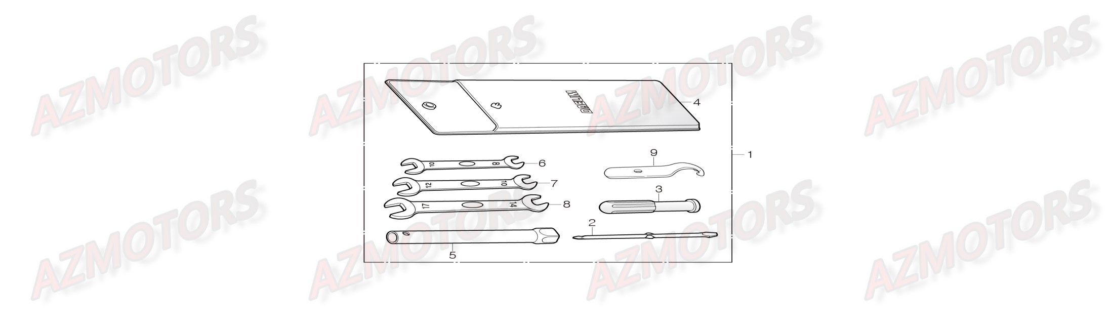 Trousse A Outils DAELIM Pieces Scooter DAELIM Steezer S 125 CBS (2016)