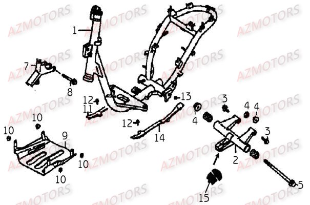 CHASSIS pour STREETSTAR 50