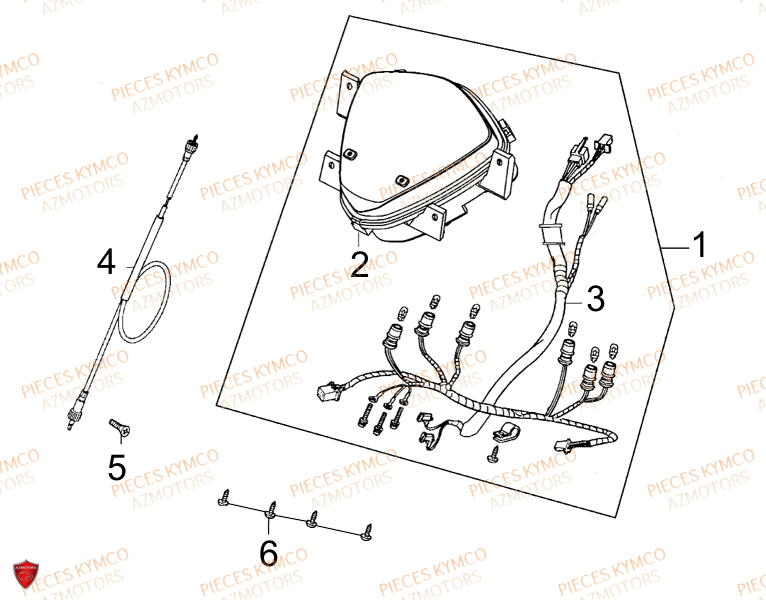 COMPTEUR KYMCO Pièces Scooter SUPER8-50-2T