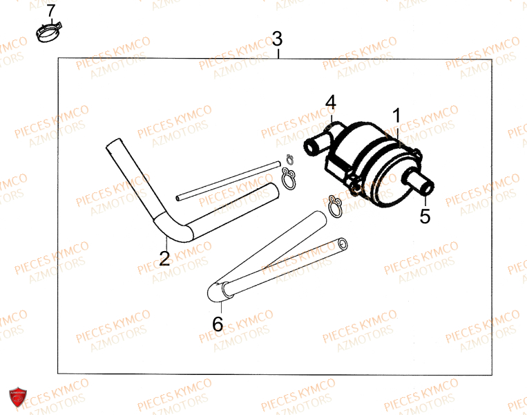 Reniflard KYMCO Pieces SUPER 8 50cc 2T EURO II (KF10AA)