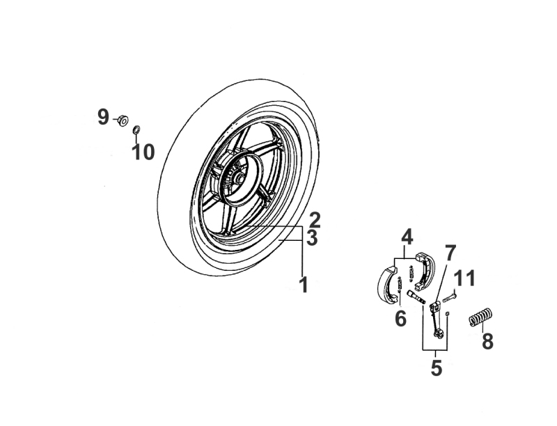 Roue Arriere AZMOTORS 