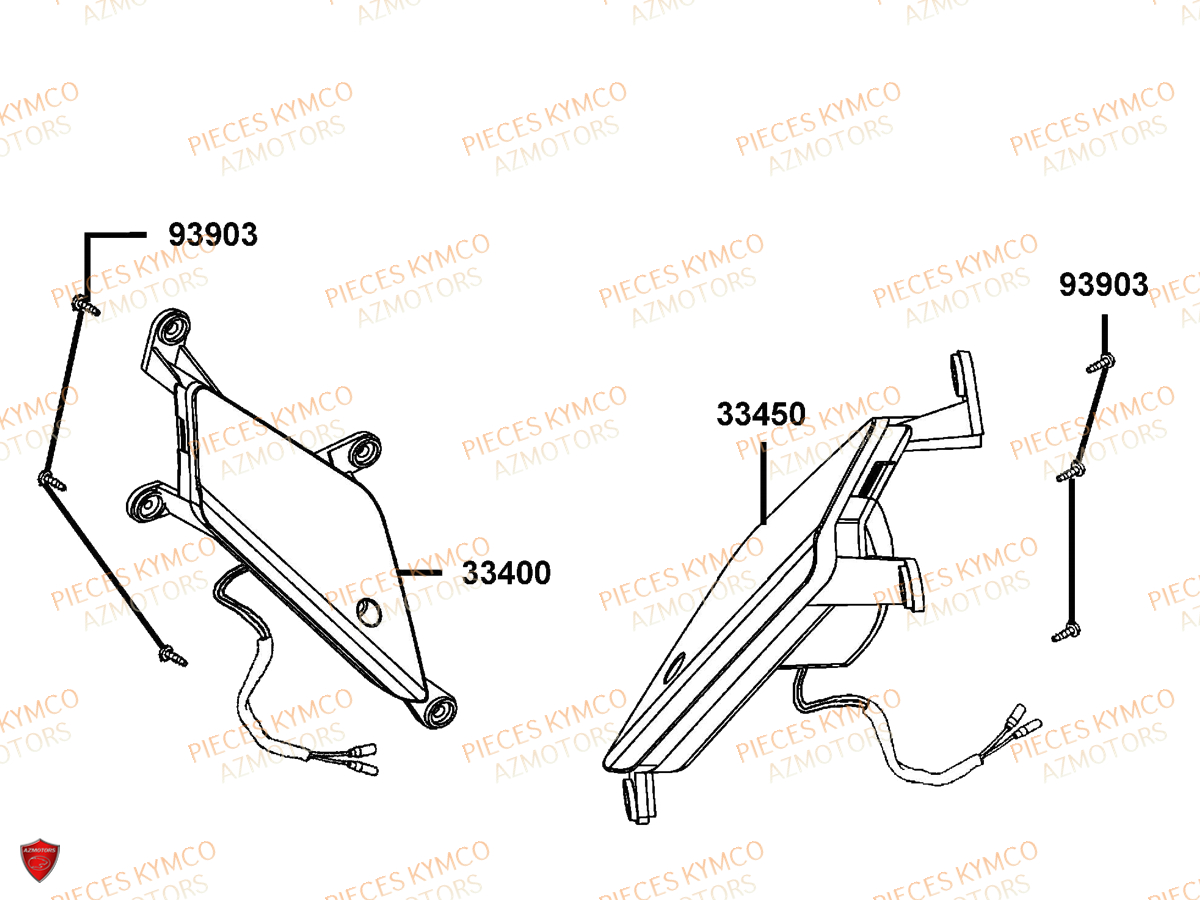 Clignotants KYMCO Pieces SUPER 8 50 MMC (KF10CA)