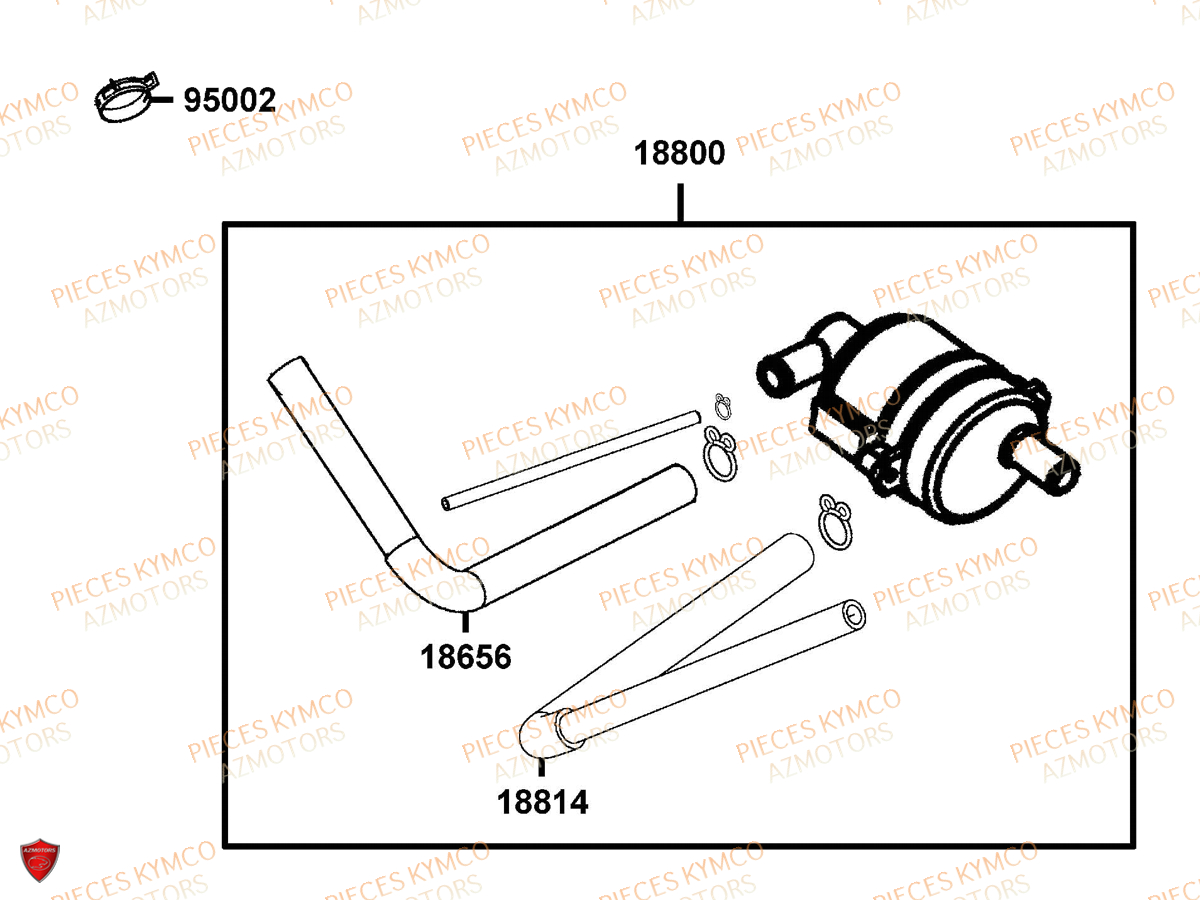 Reniflard KYMCO Pieces SUPER 8 50 MMC (KF10CA)