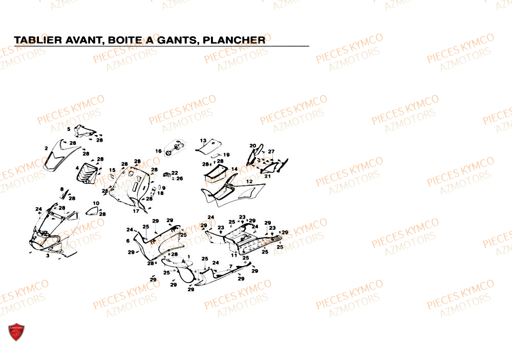 TABLIER AVANT pour SUPER9-MMC