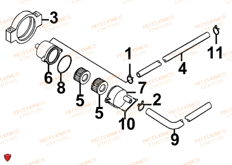Reniflard KYMCO Pieces SUPER 9 AC 50cc 2T EURO II SPORT (SF10DS)