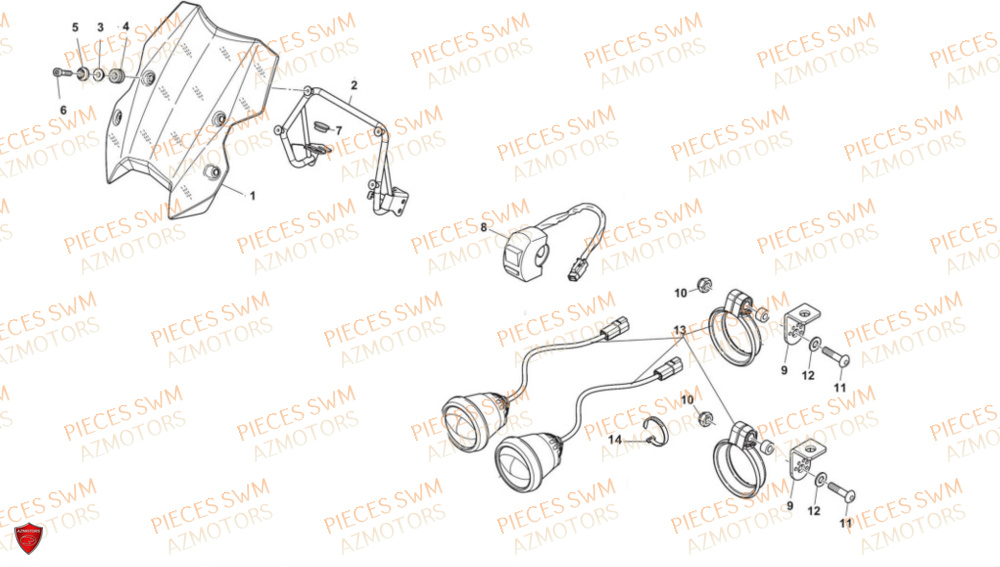 Accessoires SWM Pieces SWM Origine SUPER DUAL 650 EURO5 2024
