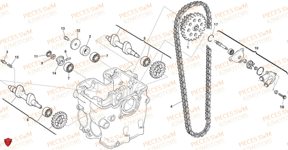 Distribution SWM Pieces SWM Origine SUPER DUAL 650 EURO5 2024