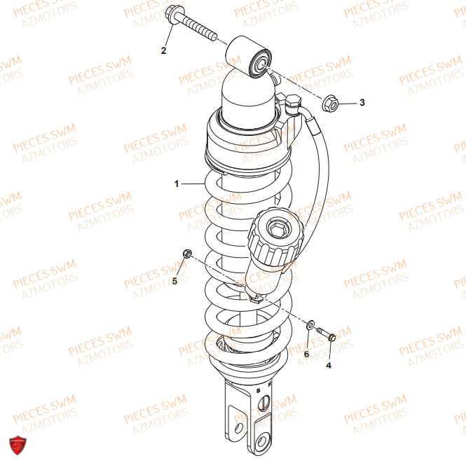 AMORTISSEUR SWM SUPERDUAL 650 2017