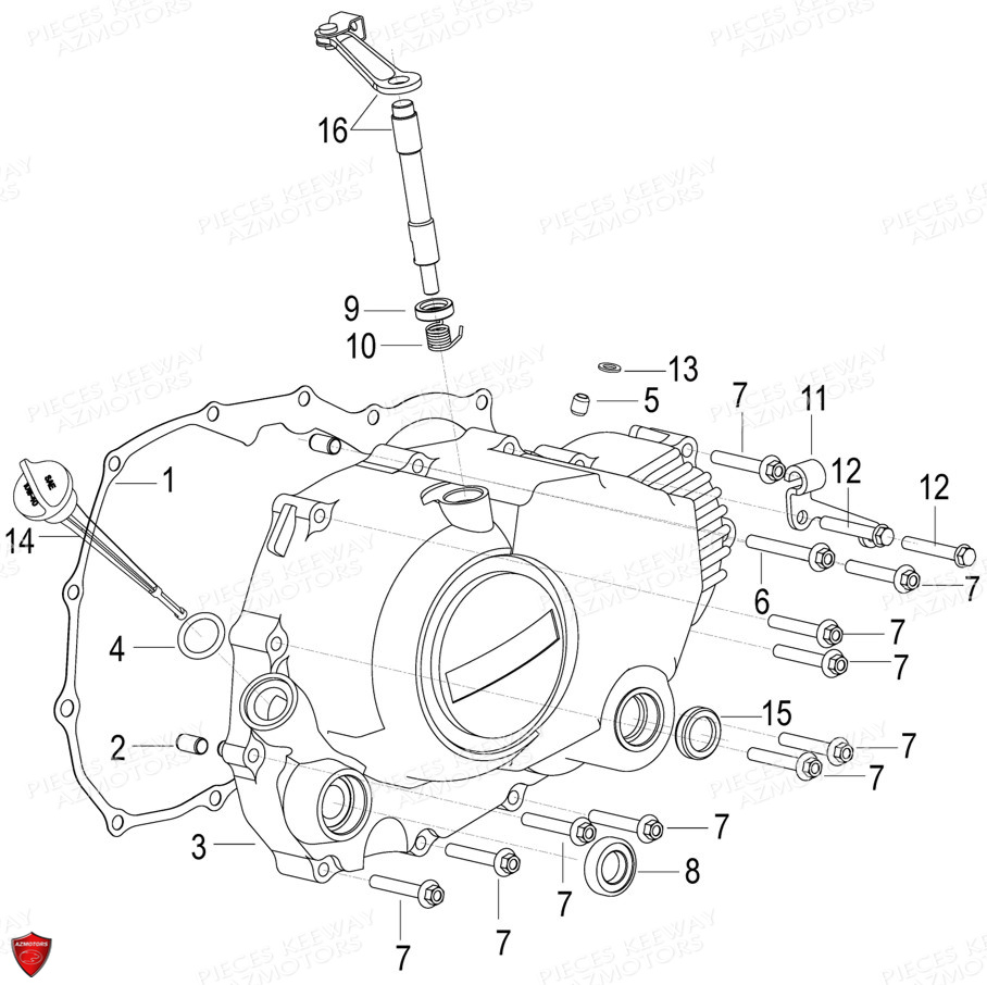 CARTER EMBRAYAGE KEEWAY SUPERLIGHT 125 EURO4