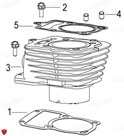 Cylindre KEEWAY PIECES ORIGINE KEEWAY MOTO SUPERLIGHT E4 125cc