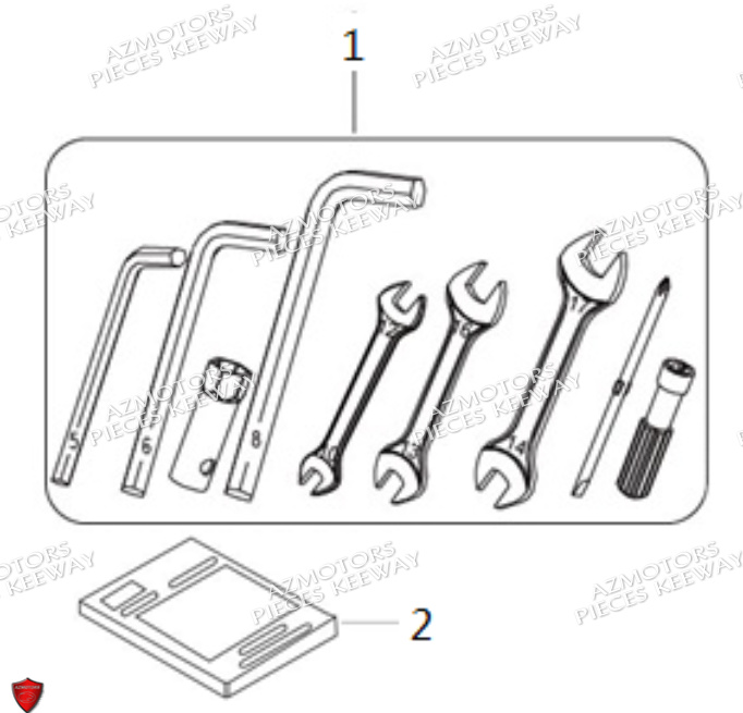 Trousse A Outils KEEWAY PIECES ORIGINE KEEWAY MOTO SUPERLIGHT 125 LIMITED E4 (2017-2020)