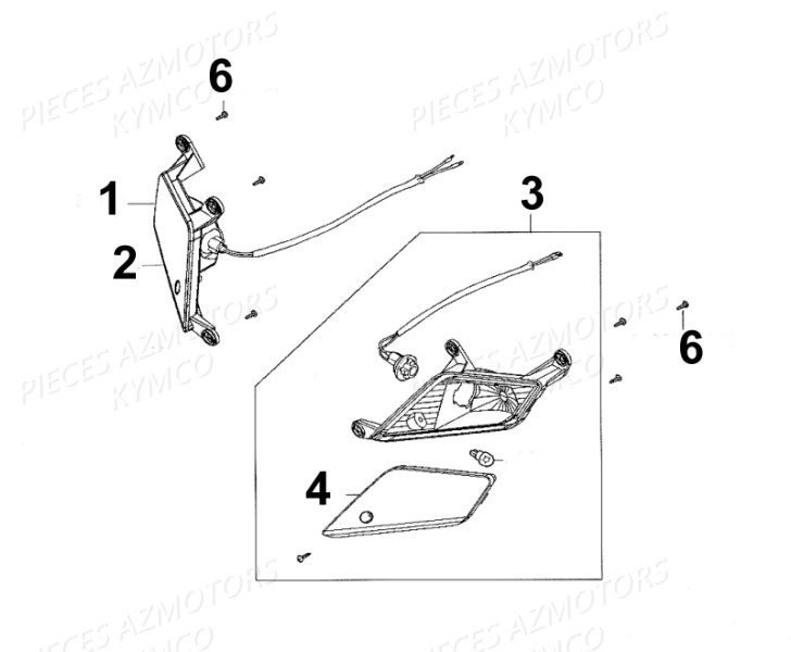 CLIGNOTANTS pour SUPER 8 4T 125 EURO III