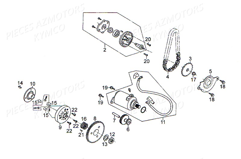 POMPE A HUILE pour SUPER 8 4T 125 EURO III