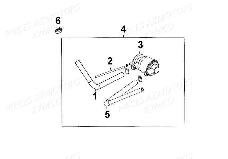 Reniflard KYMCO Pièces Scooter Kymco SUPER 8 125 4T EURO III (KL25SA)