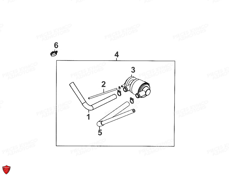 Reniflard KYMCO Pièces SUPER 8 50 4T EURO II (KL10SA)