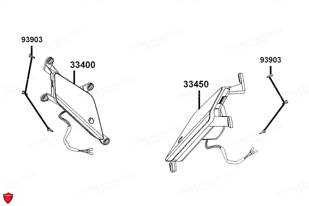 Clignotants KYMCO Pièces SUPER 8 50R 4T EURO5 (KP10GA)