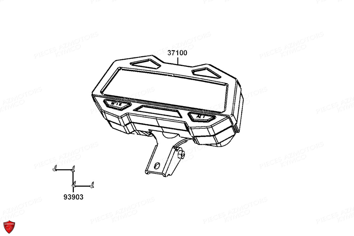 Compteur De Vitesses KYMCO Pièces SUPER 8 50R 4T EURO5 (KP10GA)