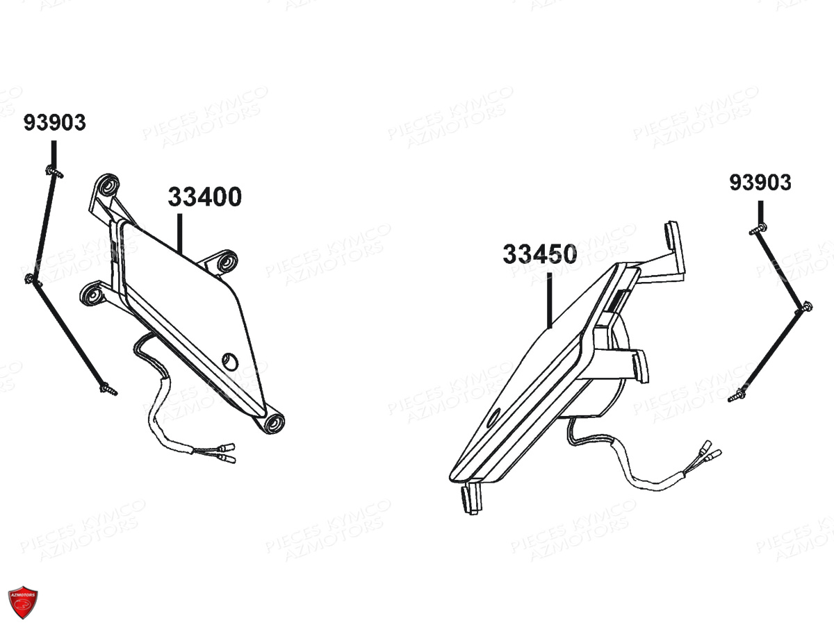 Clignotants KYMCO Pièces SUPER 8 50I 4T EURO4 (KP10BA)