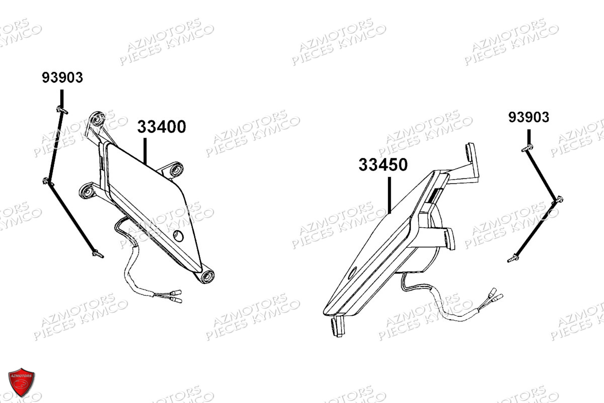 Clignotants KYMCO Pièces SUPER 8 50R 4T EURO5 (KP10GC)
