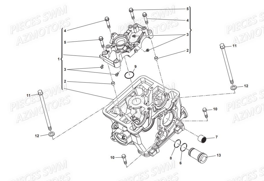 Culasse  Pieces SWM Origine VAREZ 125 E4 (2020)