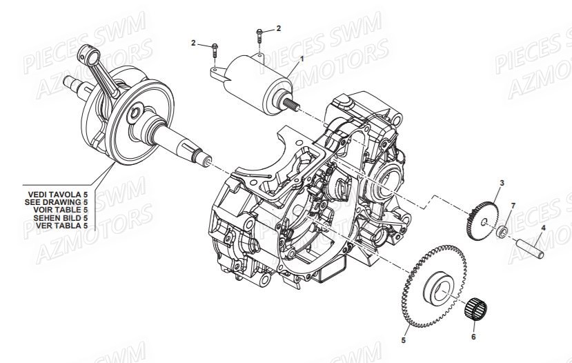 DEMARREUR pour SWM VAREZ 125 IV