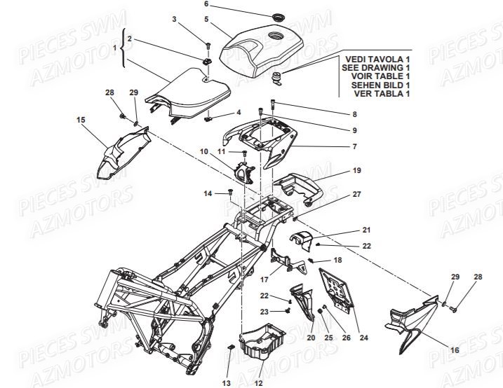 ② Support plaque d'imm. de moto à -50% - 15€ — Pièces