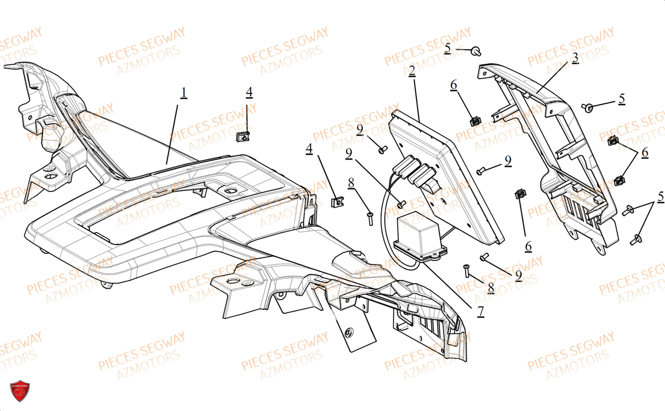 Ecran Tactile SEGWAY Pièces BUGGY VILLAIN SX10WX