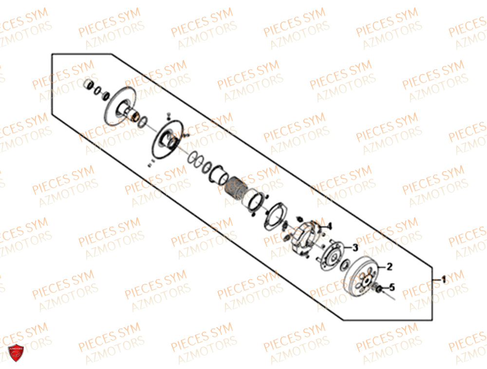 Embrayage SYM Pièces SYMPHONY ST 125 - XB12W3-EU (2018)