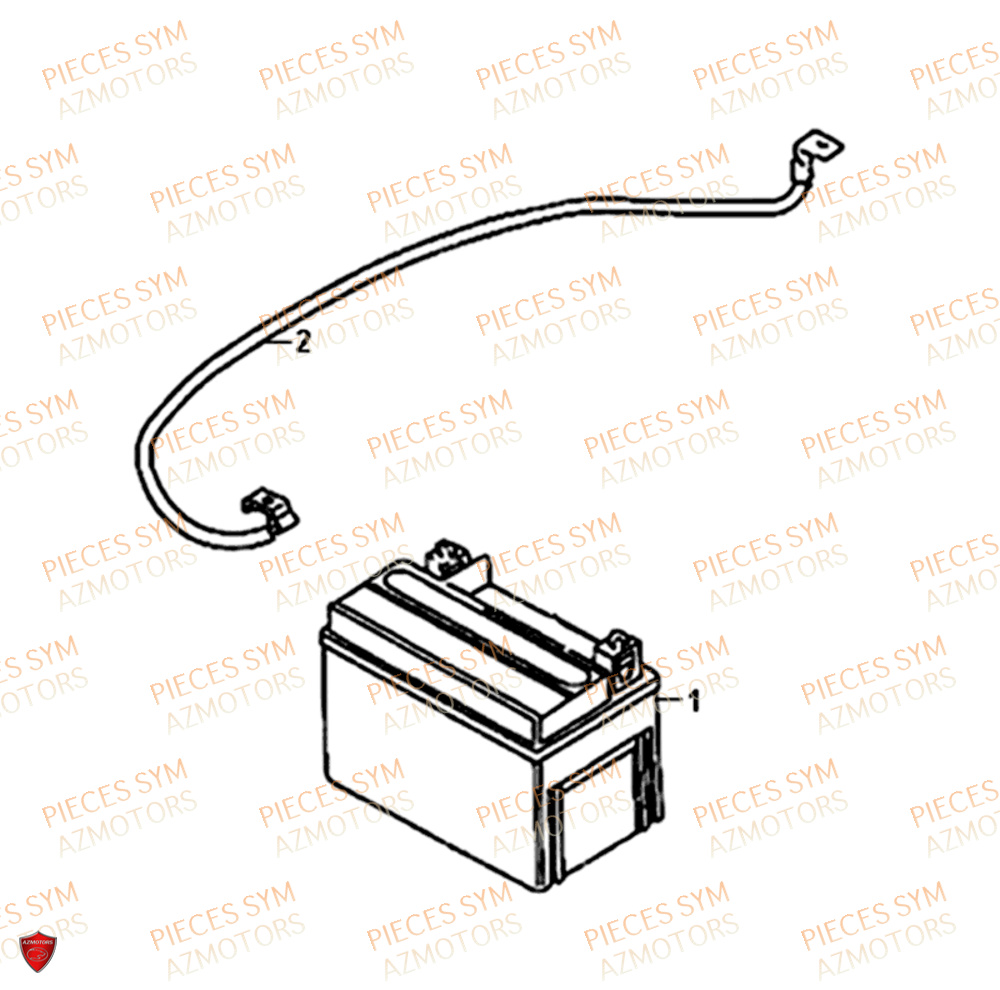 Batterie SYM Pièces SYMPHONY ST 50 E4 - XB05W4-EU (2017-2020)