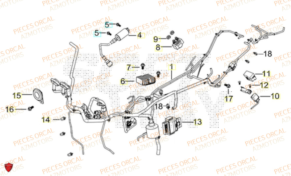 Equipement Electrique ORCAL Pièces Orcal TABOR 125 EURO5+