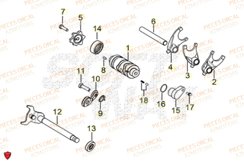 Selection ORCAL Pièces Orcal TABOR 125 EURO5+