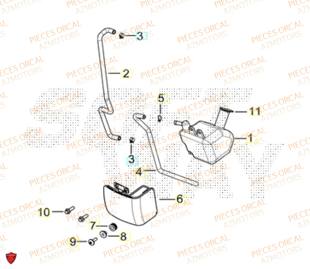 Vase D Expansion ORCAL Pièces Orcal TABOR 125 EURO5+