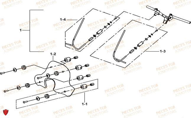 Pare Brise Petit Option TGB Pieces TGB BELLAVITA_300 (No Serie RFCDJCDJA...Type: DJC)

