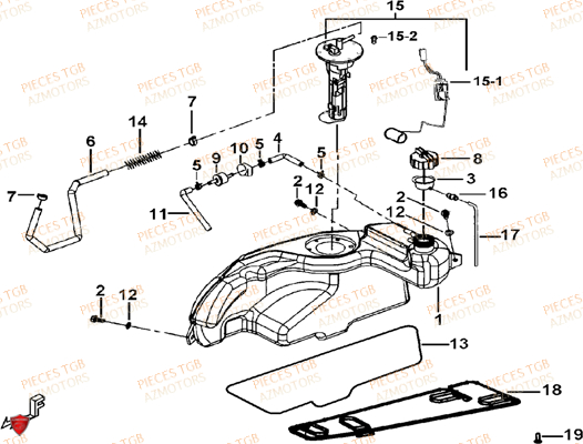 Reservoir TGB Pieces TGB BELLAVITA_300 (No Serie RFCDJCDJA...Type: DJC)

