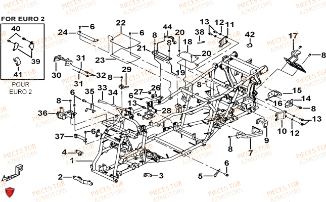 Chassis 1 TGB Pieces TGB BLADE 1000 (2015) (No Serie RFCESTESA.. Type: EST)