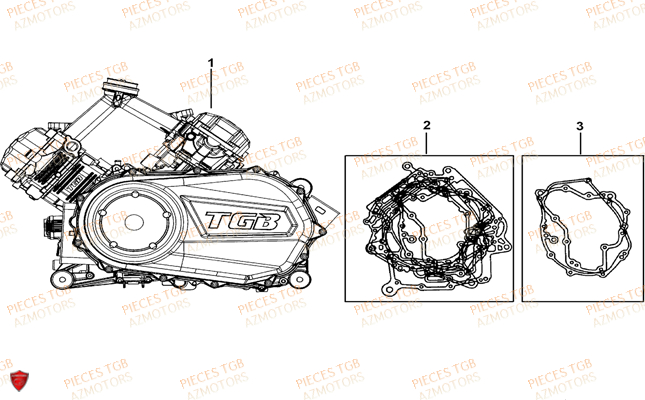 Moteur TGB Pieces TGB BLADE 1000 (2015) (No Serie RFCESTESA.. Type: EST)