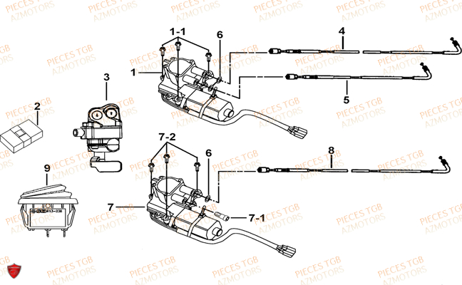 Moteur Differentiel TGB Pieces TGB BLADE 1000 (2015) (No Serie RFCESTESA.. Type: EST)