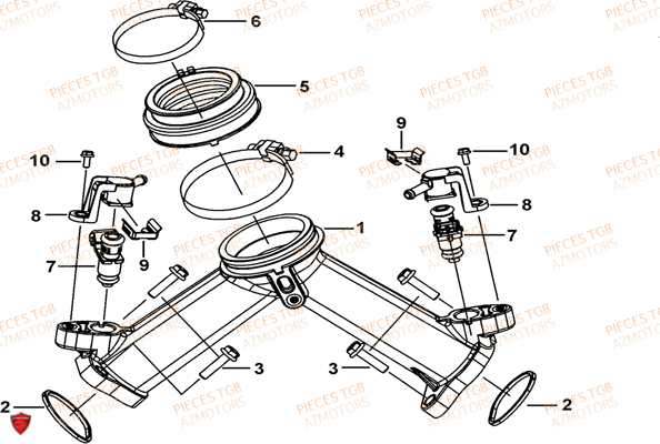 Admission Air AZMOTORS Pieces TGB BLADE 1000 LT (No Serie RFCETTTBB.. Type: ETT)