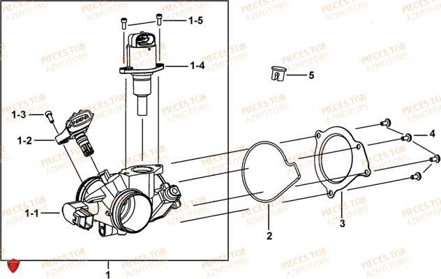 Debitmetre AZMOTORS Pieces TGB BLADE 1000 LT (No Serie RFCETTTBB.. Type: ETT)