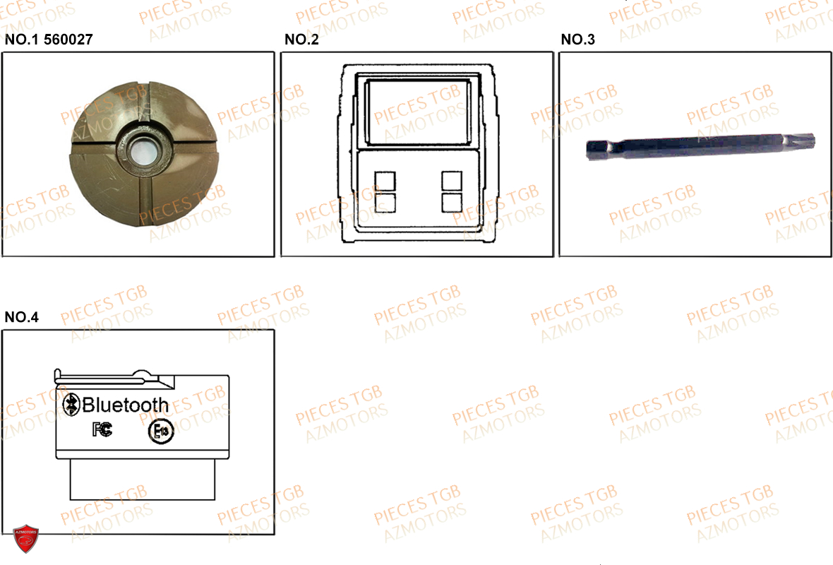 Outils 7 AZMOTORS Pieces TGB BLADE 1000 LT (No Serie RFCETTTBB.. Type: ETT)