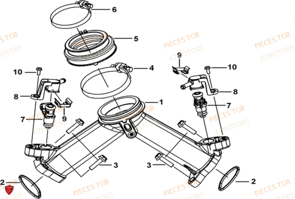 Admission Air AZMOTORS Pieces TGB BLADE 1000 LT EPS LUXE  (No Serie RFCETTTBA.. Type: ETT)