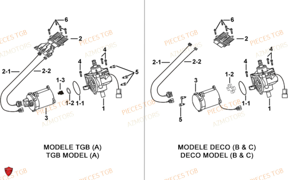 Direction Assistee AZMOTORS Pieces TGB BLADE 1000 LT EPS LUXE  (No Serie RFCETTTBA.. Type: ETT)