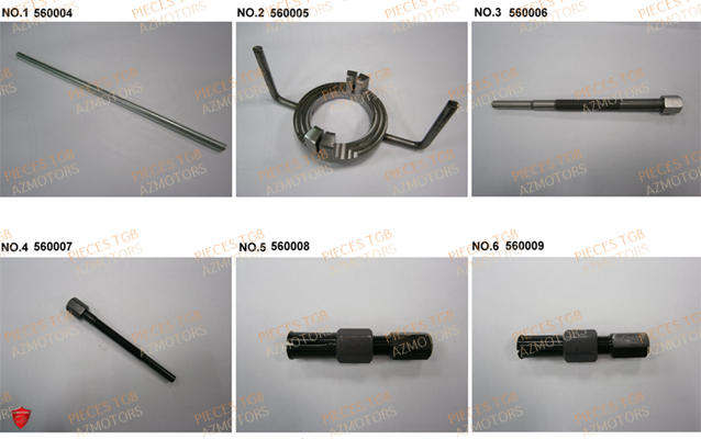 Outils 3 TGB Pieces TGB BLADE 1000 LT EPS LUXE  (No Serie RFCETTTBA.. Type: ETT)