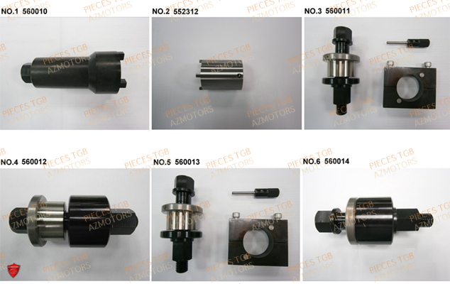 Outils 4 TGB Pieces TGB BLADE 1000 LT EPS LUXE  (No Serie RFCETTTBA.. Type: ETT)